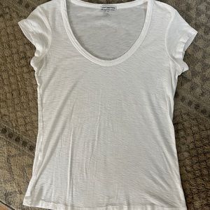 James Perse white cap sleeve t-shirt